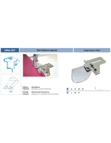 Etek Katlama Aparatı UMA-251