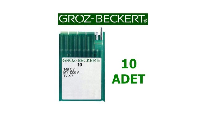 Groz Beckert TV X 7 Kollu Gömlek Makinesi İğnesi (Uzun) (10 Adet)