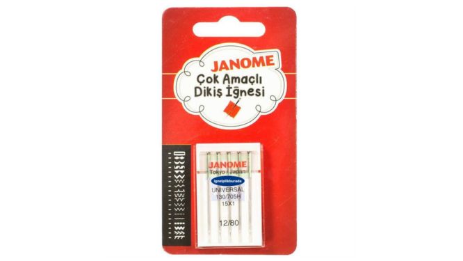 Janome Normal Kalınlıktaki Kumaşlar İçin Dikiş İğnesi (15X1)